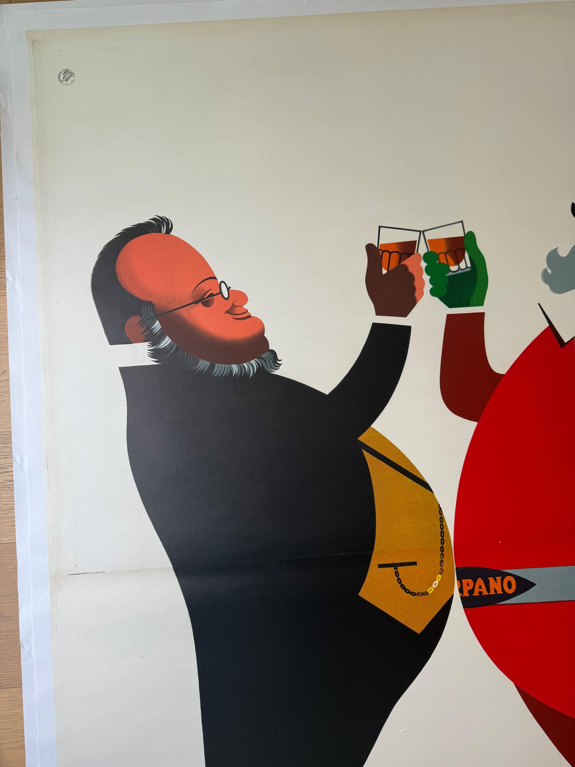 TESTA ARMANDO BRINDISI CAVOUR POSTER LINEN BACKED 140x200