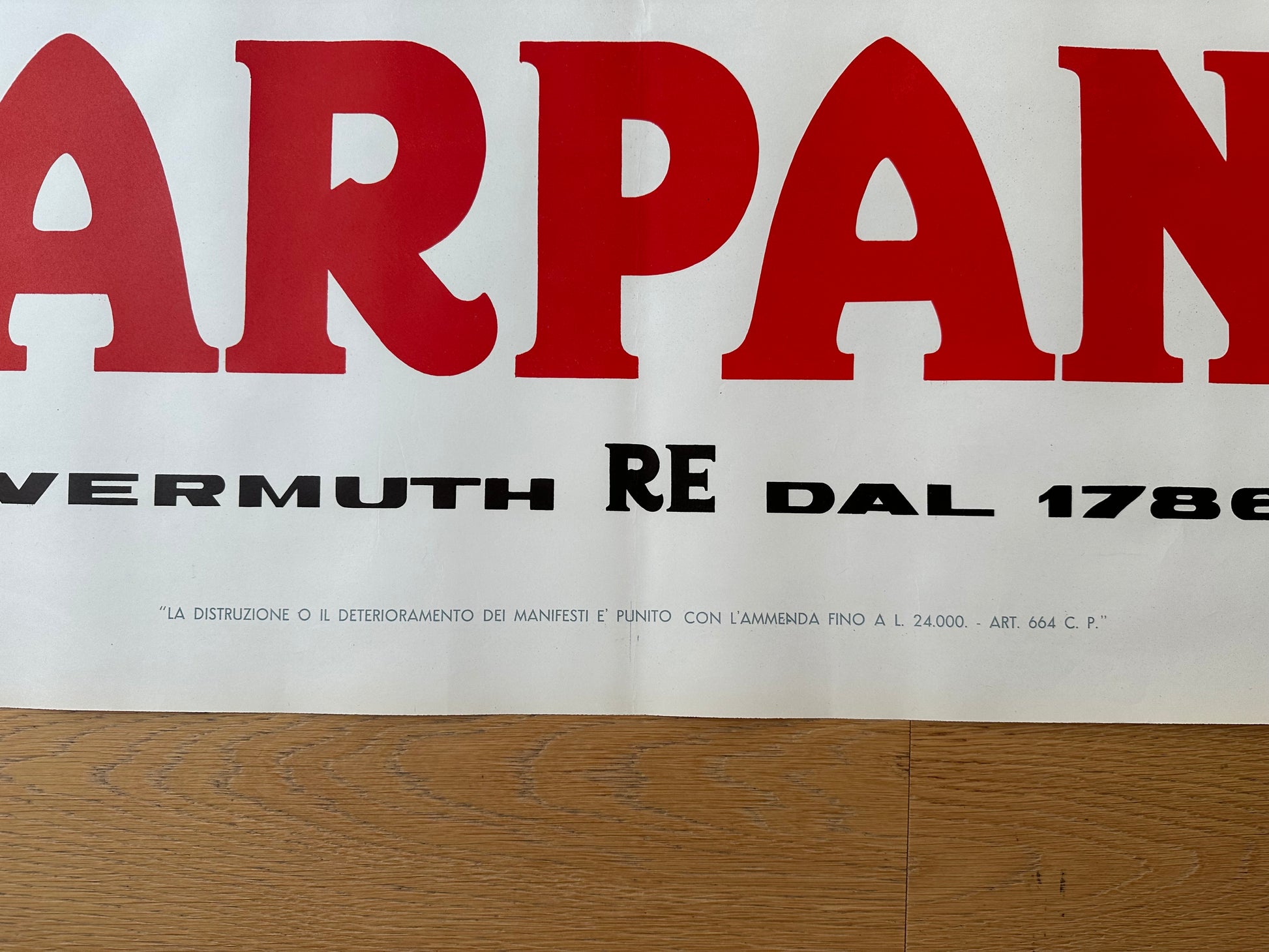 TESTA ARMANDO BRINDISI NAPOLEONE POSTER VINTAGE 140x200