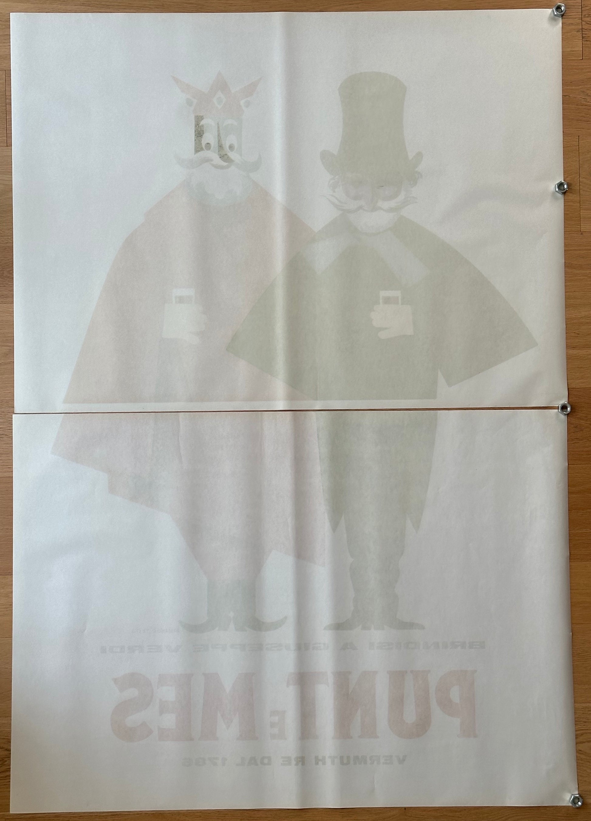 TESTA ARMANDO BRINDISI VERDI POSTER VINTAGE 140x200