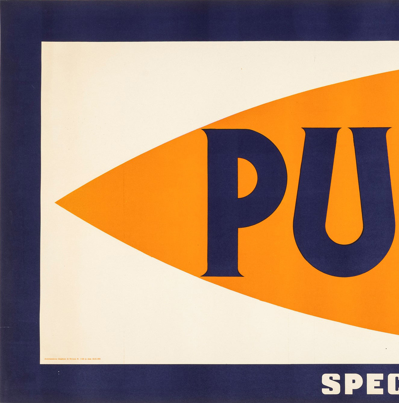 TESTA ARMANDO BANNER PUNT E MES POSTER VINTAGE 280x93