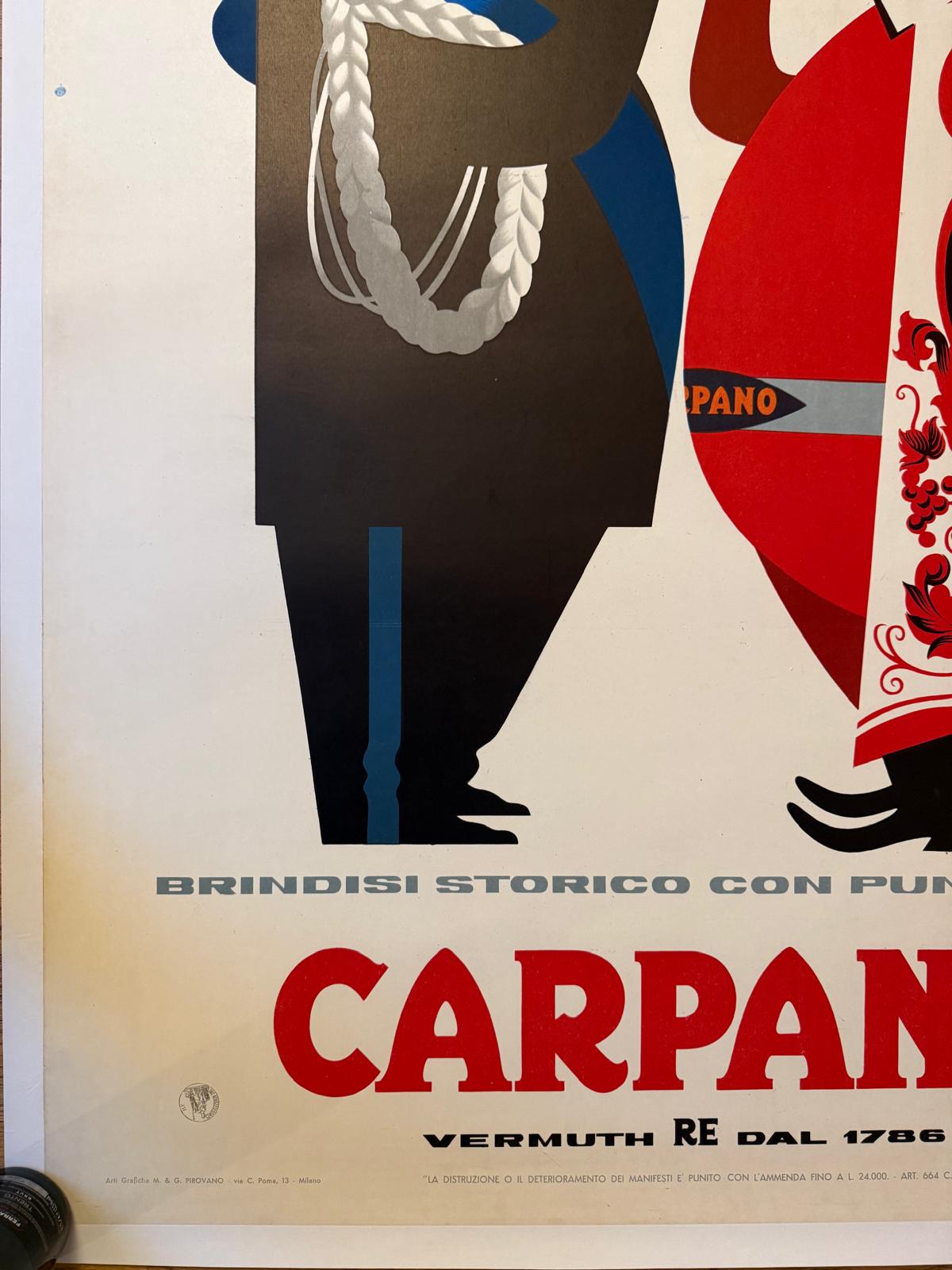 TESTA ARMANDO BRINDISI VITTORIO POSTER VINTAGE 100x140