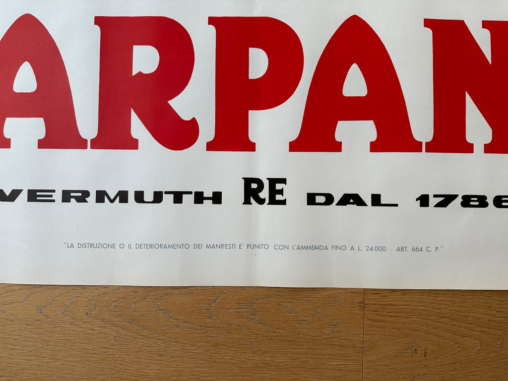 TESTA ARMANDO BRINDISI VITTORIO POSTER VINTAGE 140x200