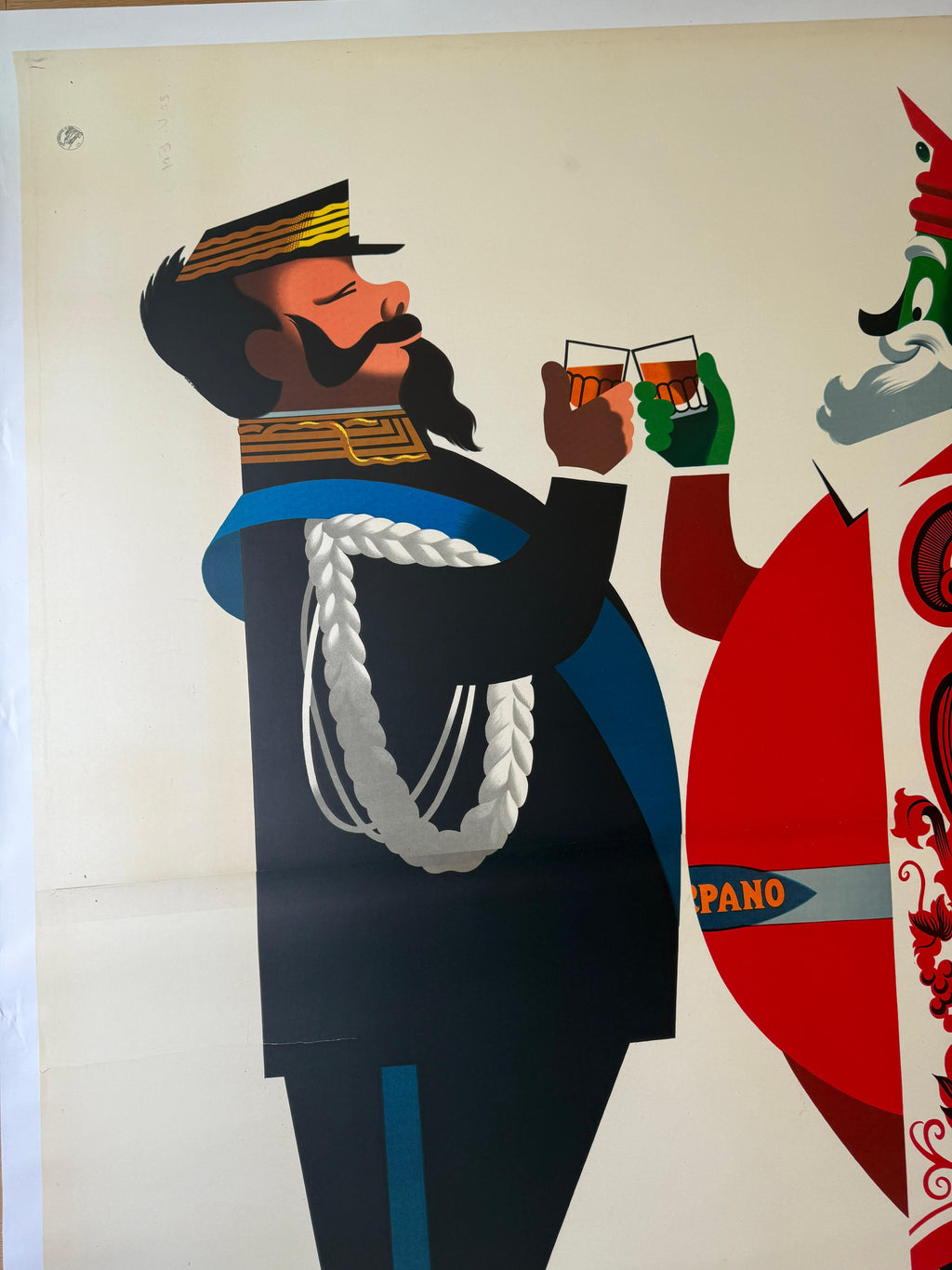 TESTA ARMANDO BRINDISI VITTORIO POSTER LINEN BACKED 140x200