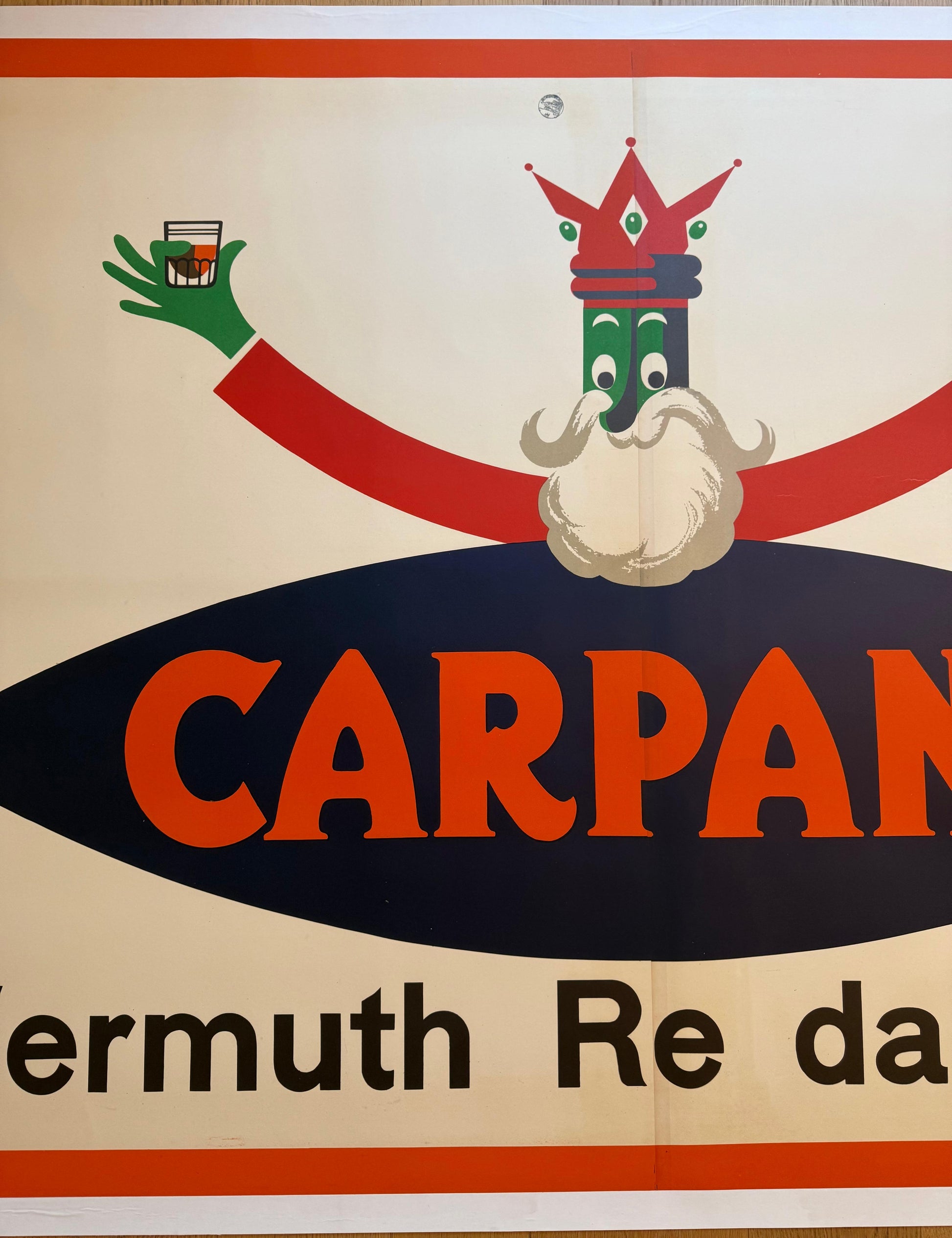 TESTA ARMANDO CARPANO ABBRACCIO POSTER VINTAGE 200x140