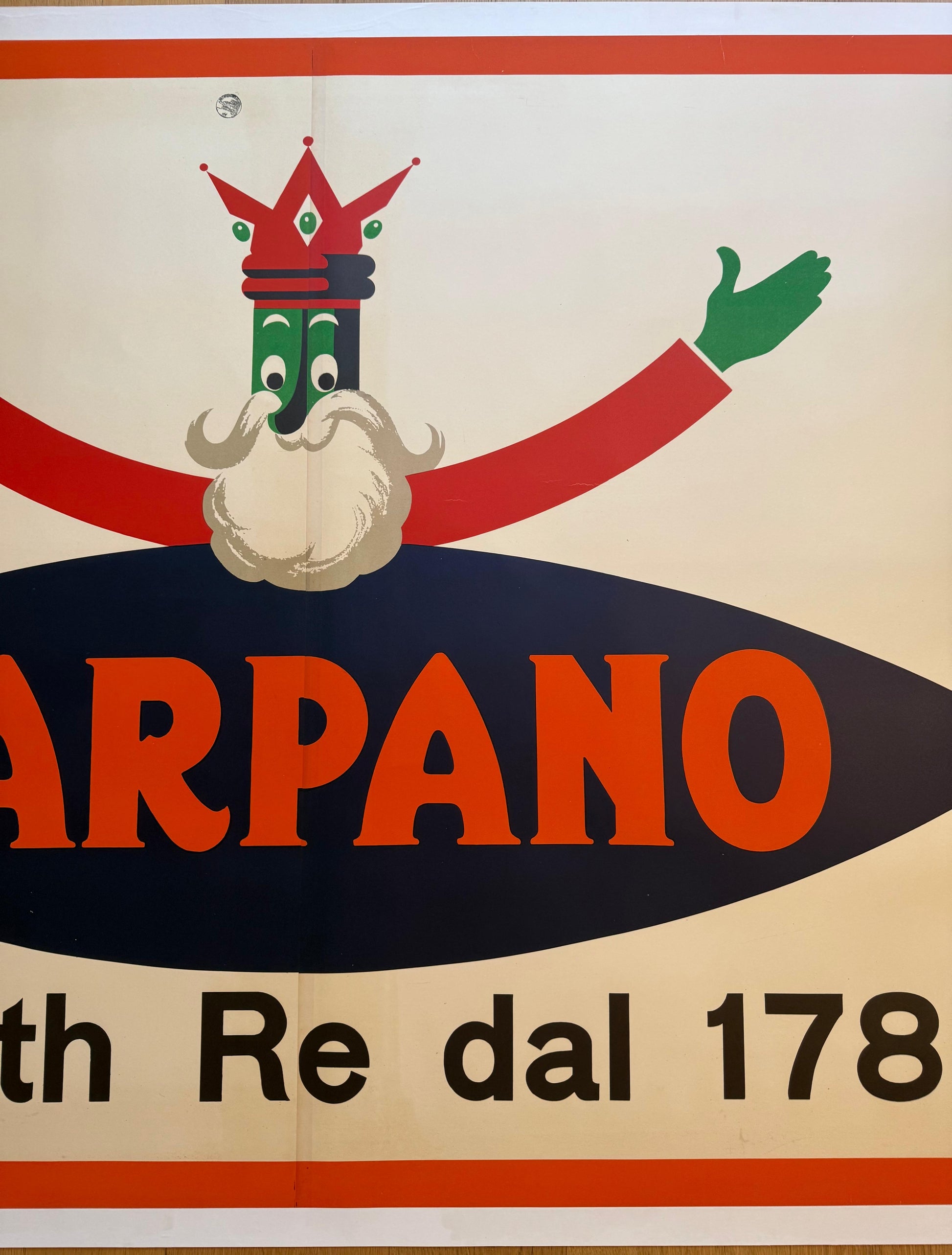 TESTA ARMANDO CARPANO ABBRACCIO POSTER VINTAGE 200x140