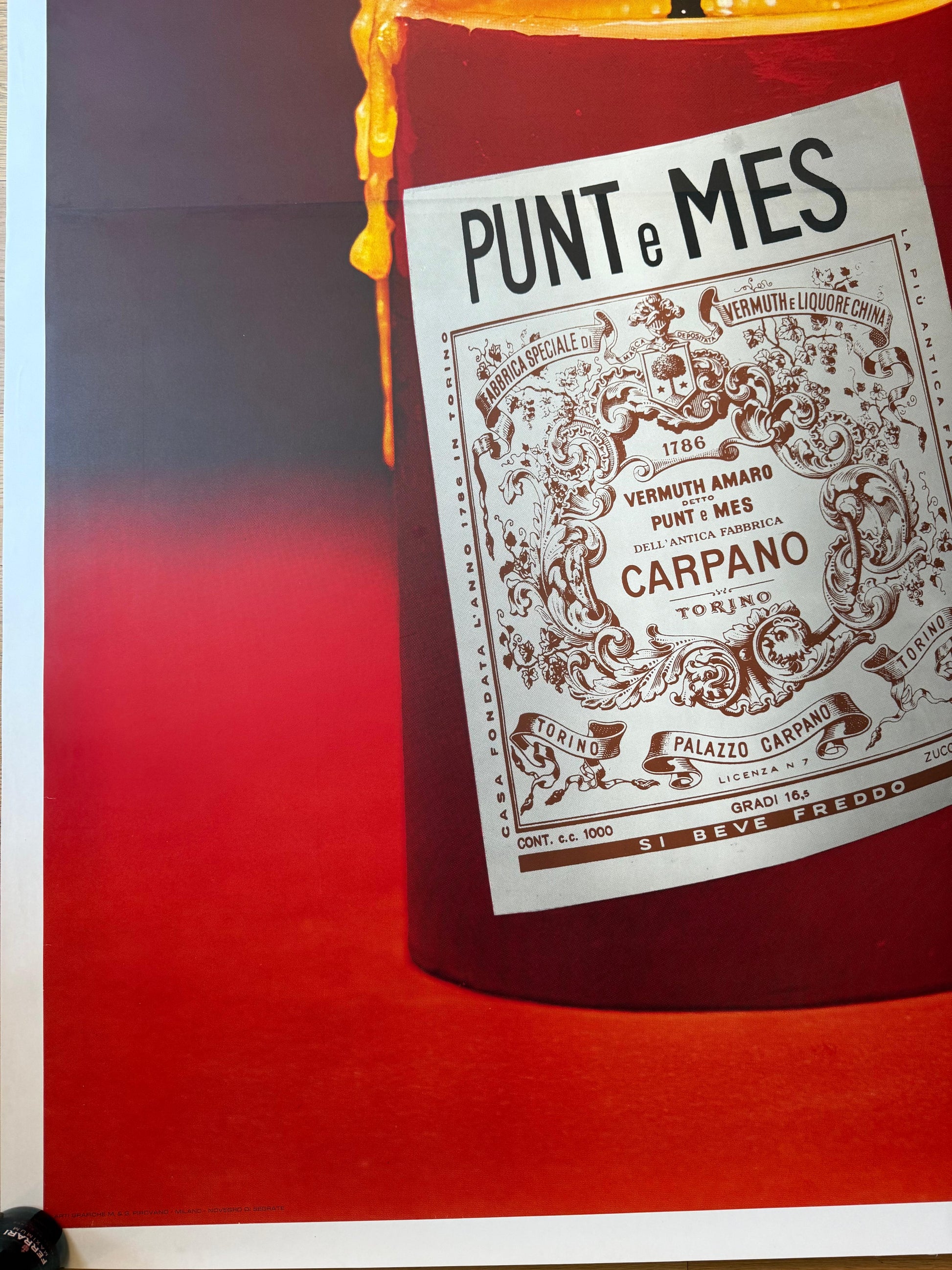 TESTA ARMANDO CANDELA PUNT E MES POSTER VINTAGE 140x200