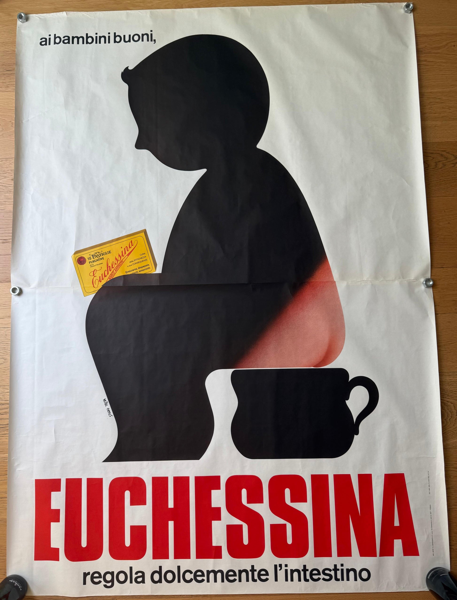 TESTA ARMANDO EUCHESSINA POSTER VINTAGE 140x200