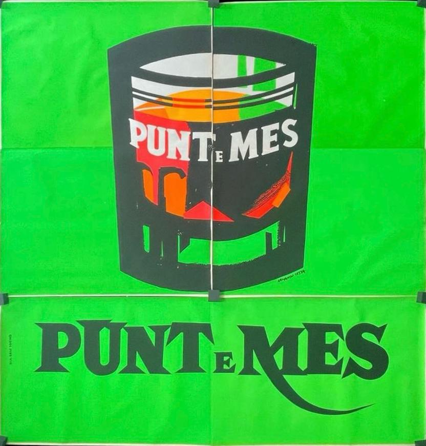 TESTA ARMANDO GOTTO FLUO ORIZZONTALE POSTER VINTAGE 210x200