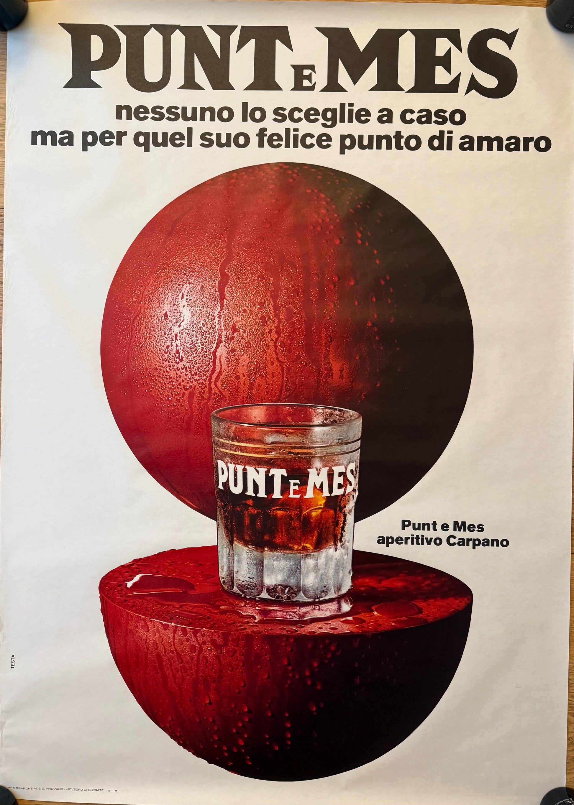 TESTA ARMANDO SFERA PUNT E MES POSTER VINTAGE 100x140