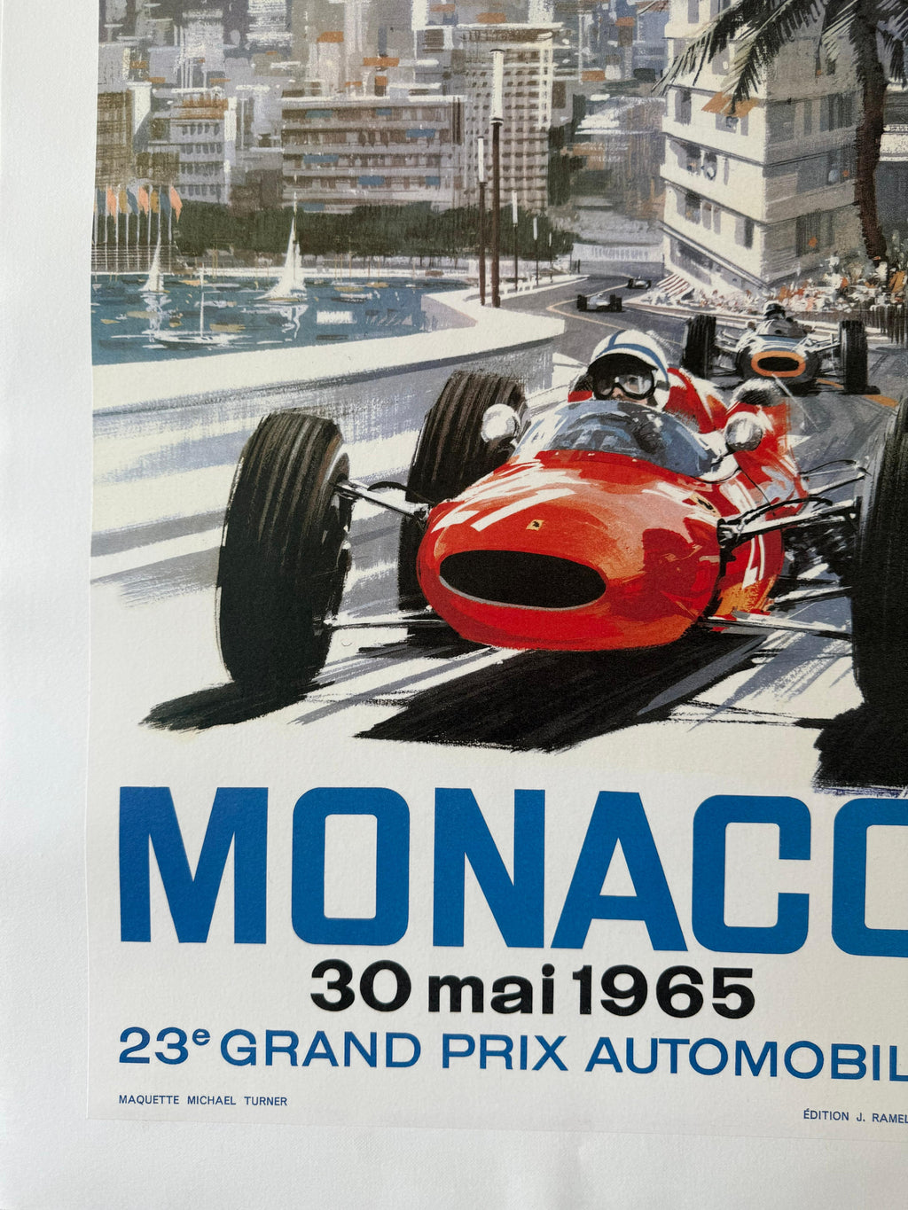 TURNER MICHAEL MONACO 65 POSTER LINEN BACKED 48x68