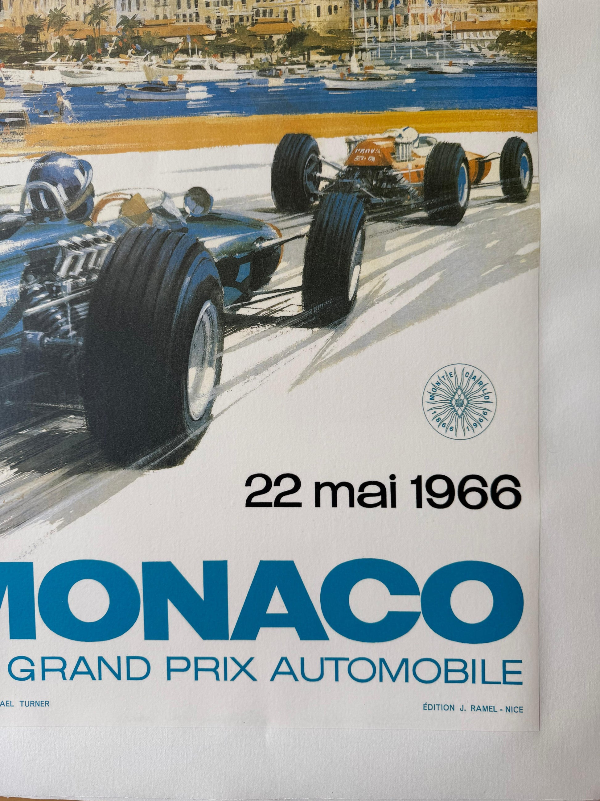 TURNER MICHAEL MONACO 66 POSTER LINEN BACKED 48x68