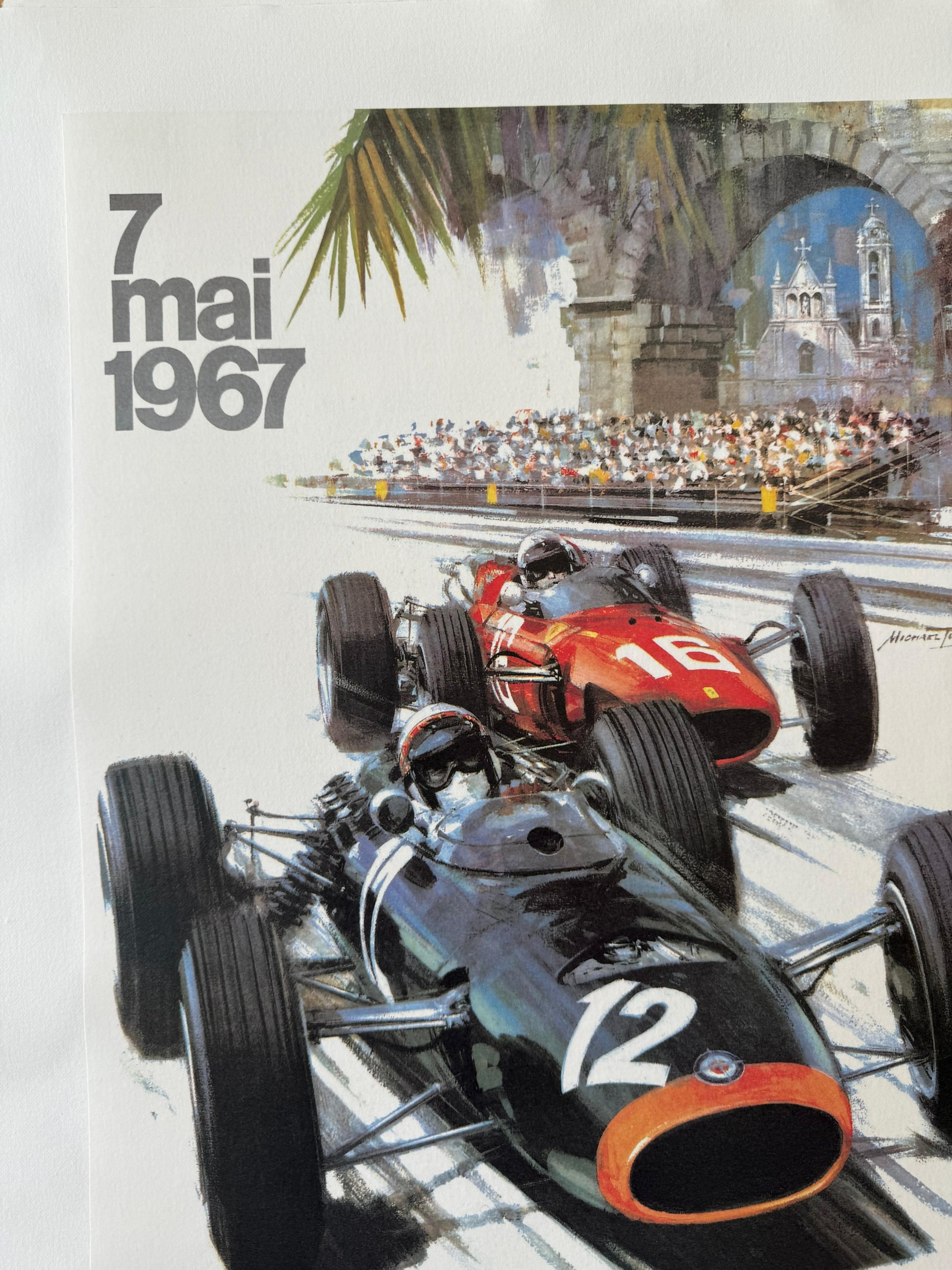 TURNER MICHAEL MONACO 66 POSTER LINEN BACKED 48x68