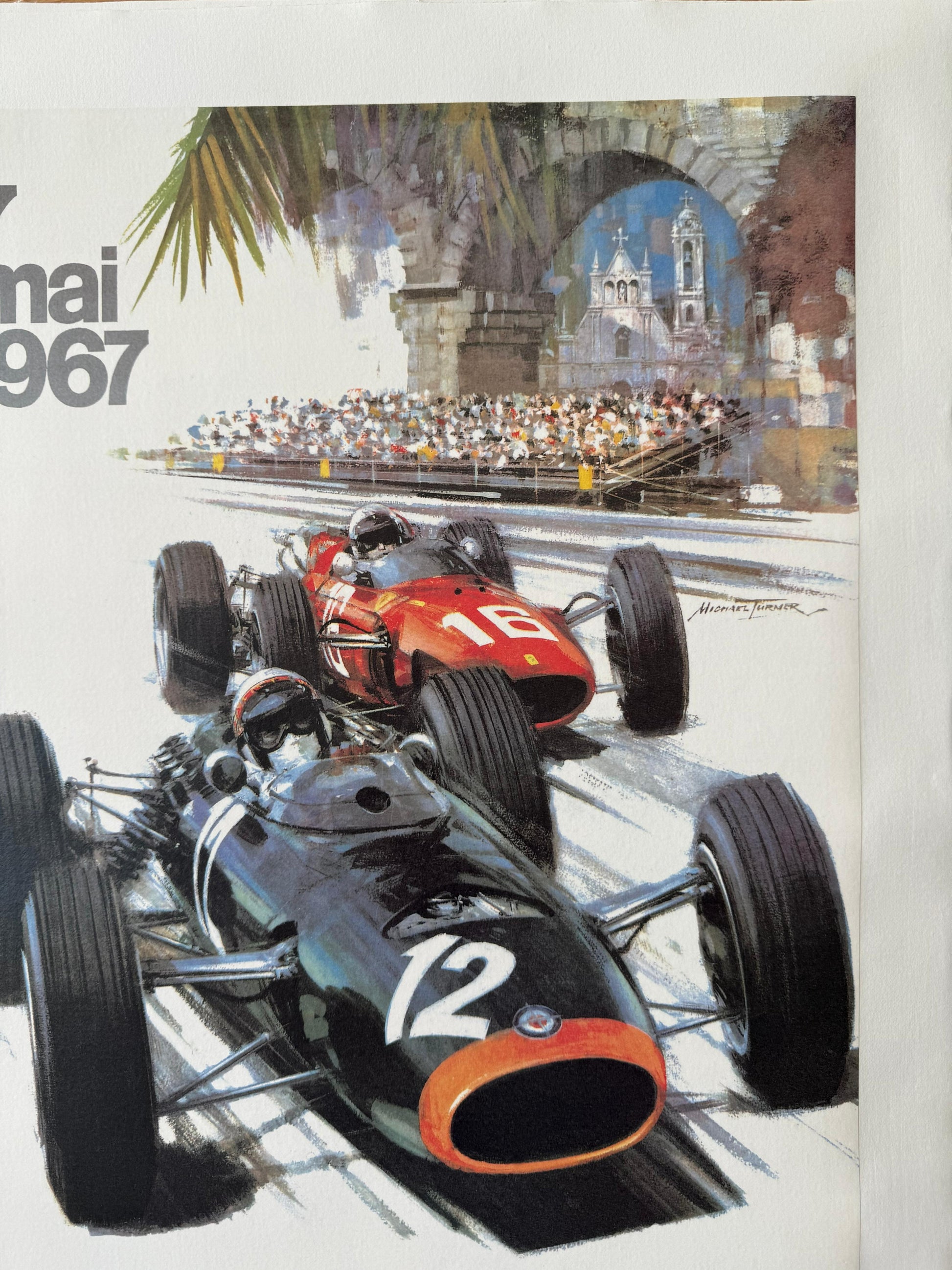 TURNER MICHAEL MONACO 67 POSTER VINTAGE 48x68
