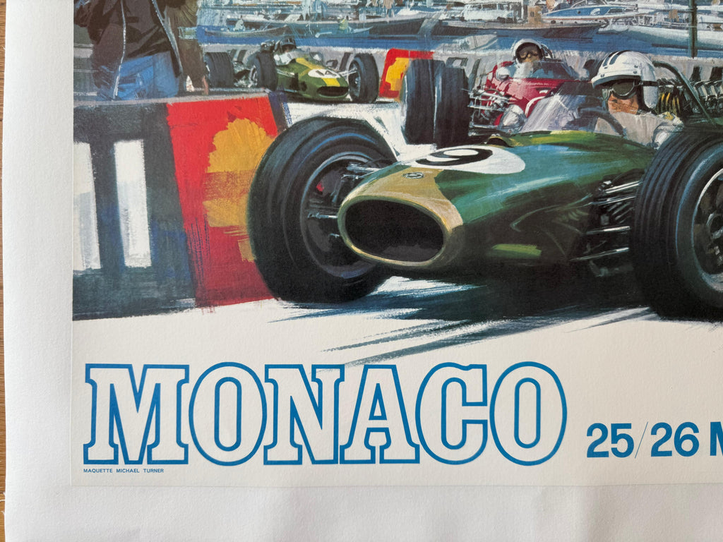 TURNER MICHAEL MONACO 68 POSTER LINEN BACKED 48x68