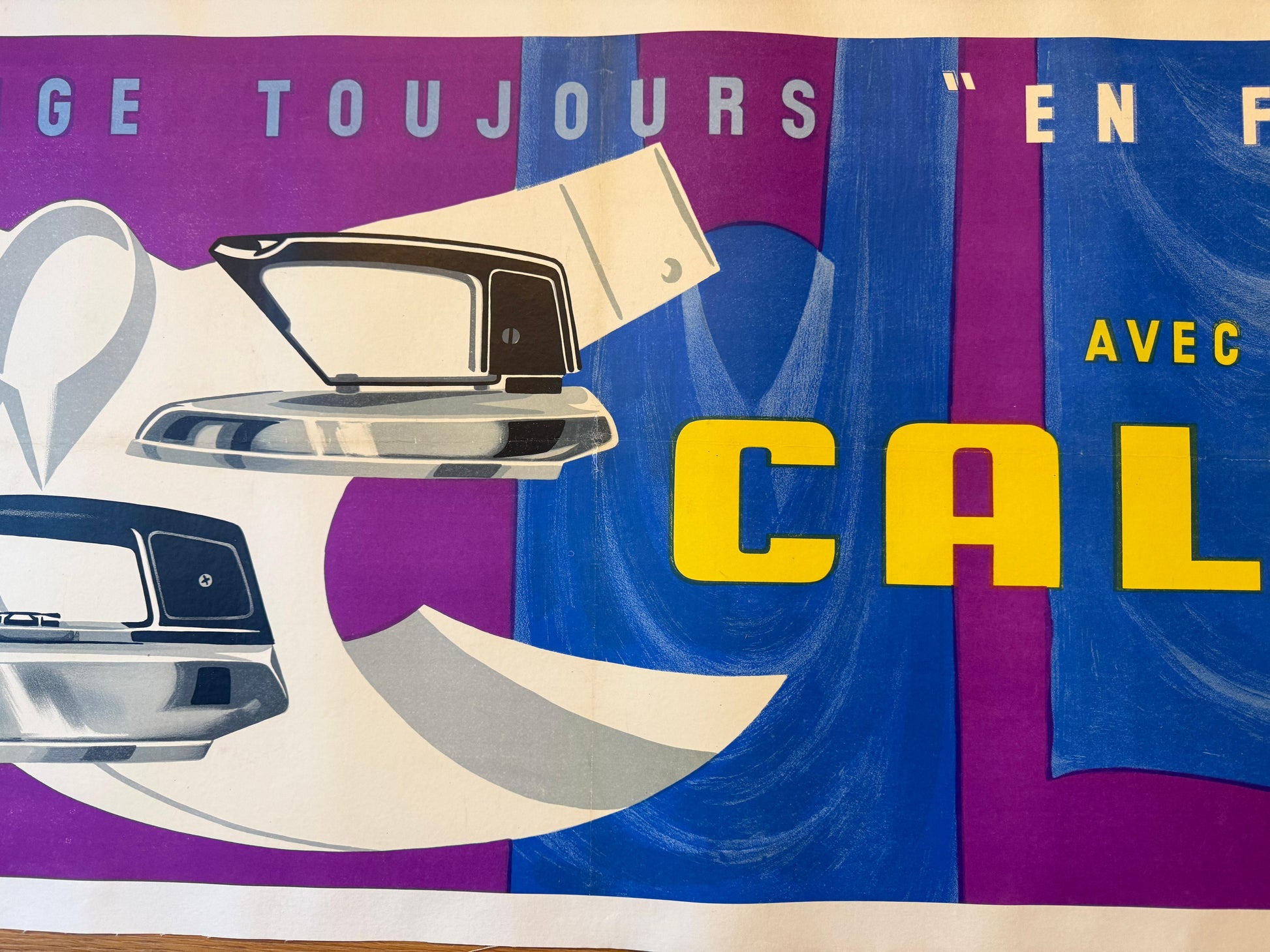 VILLEMOT BERNARD CALOR POSTER VINTAGE 132x51