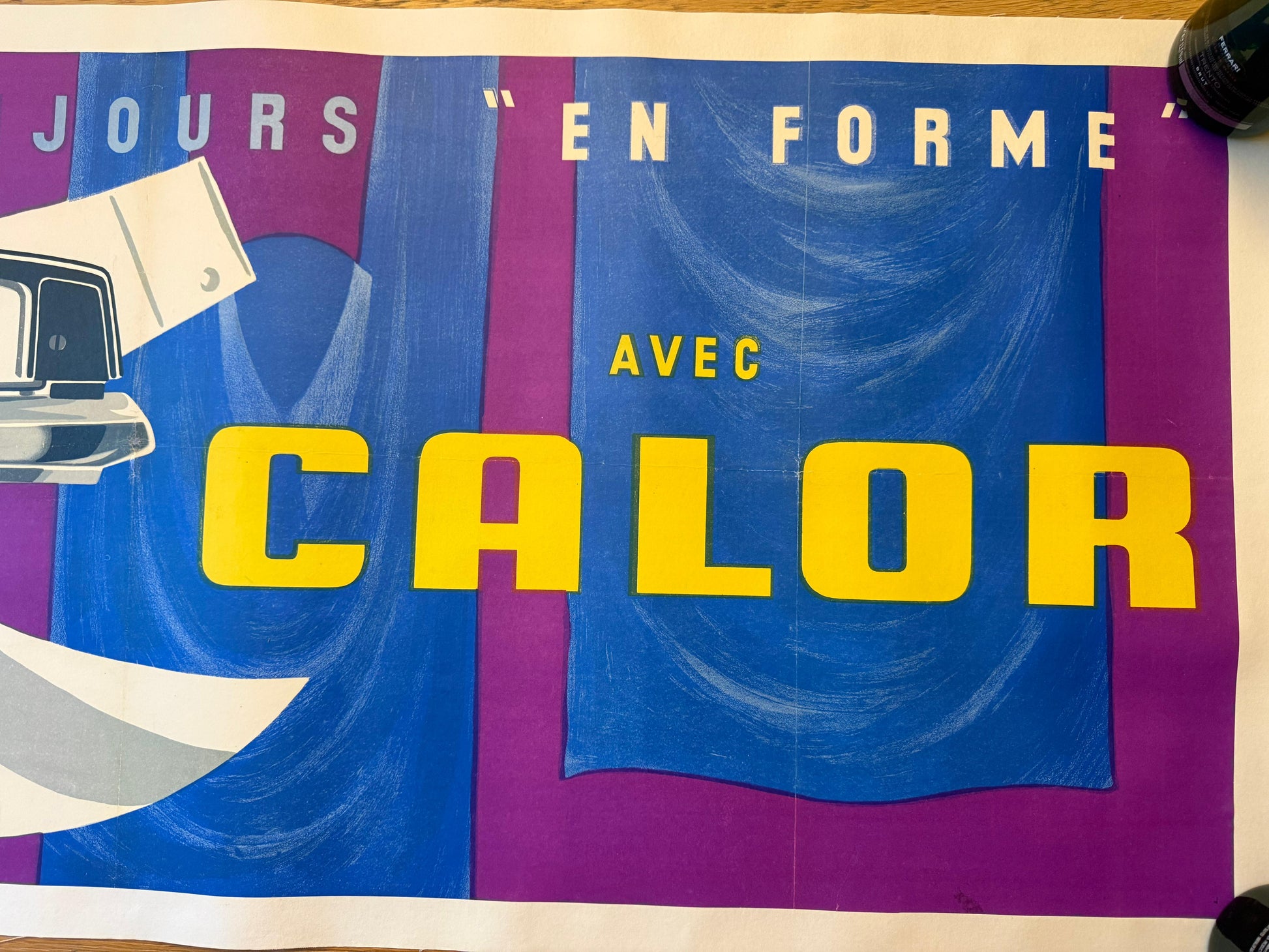 VILLEMOT BERNARD CALOR POSTER VINTAGE 132x51