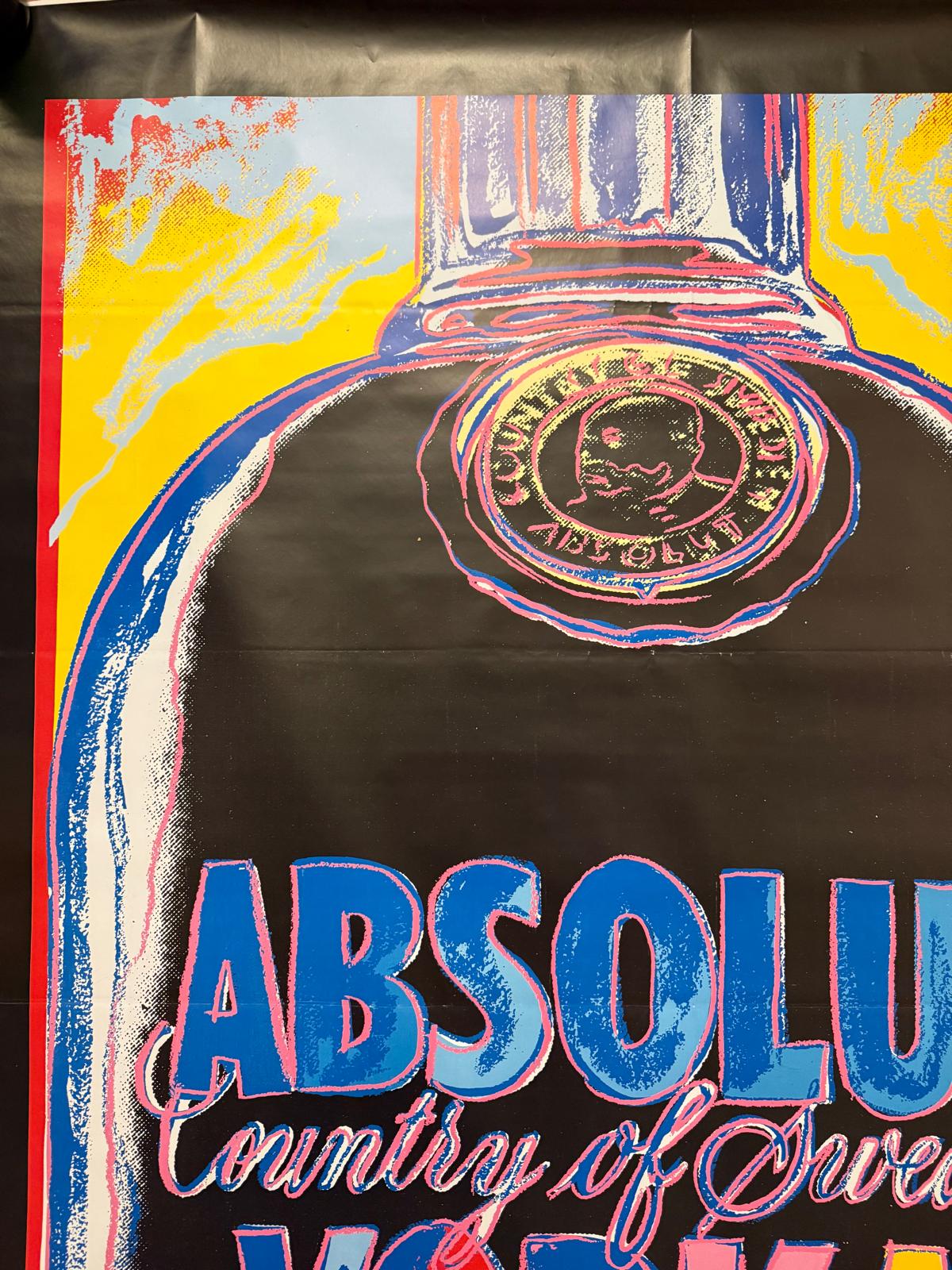 WARHOL ANDY ABSOLUT VODKA POSTER VINTAGE 120x160