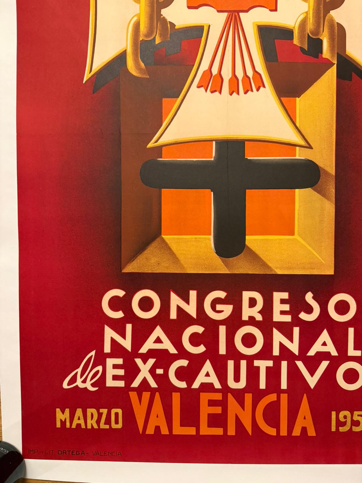 YELO E CONGRESSO EX DETENUTI VALENCIA POSTER LINEN BACKED 70x100