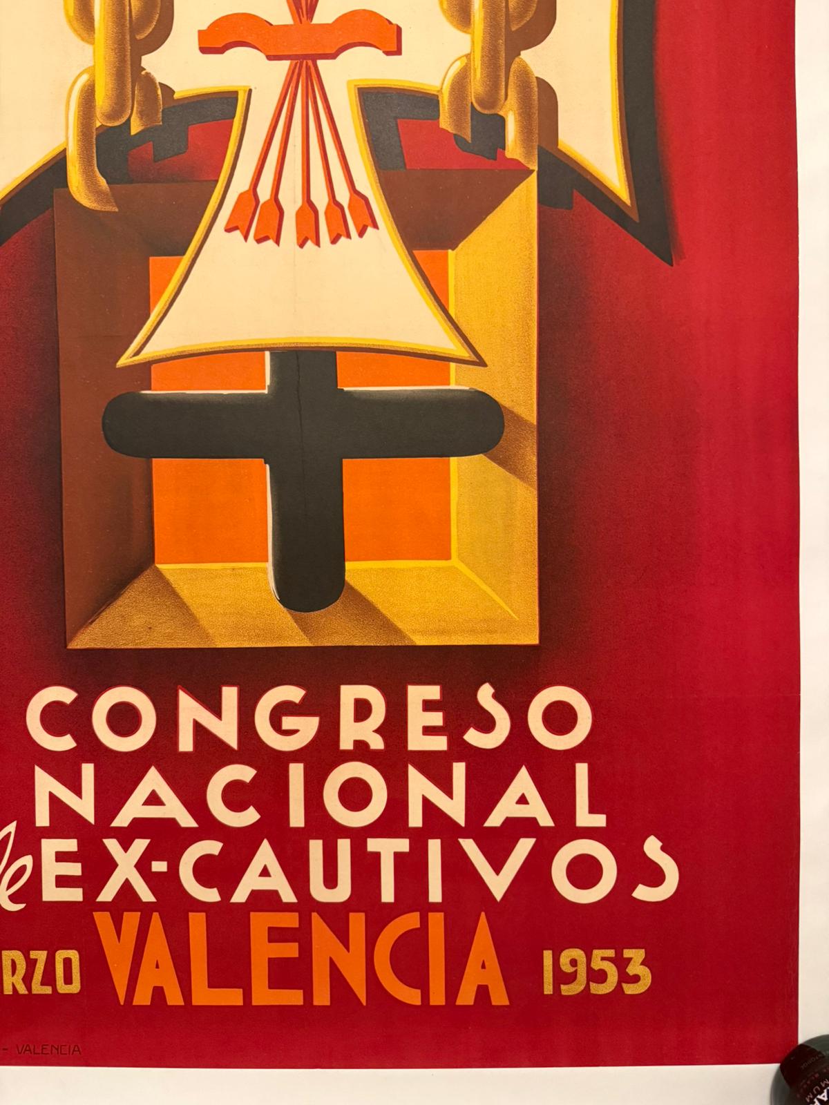 YELO E CONGRESSO EX DETENUTI VALENCIA POSTER LINEN BACKED 70x100