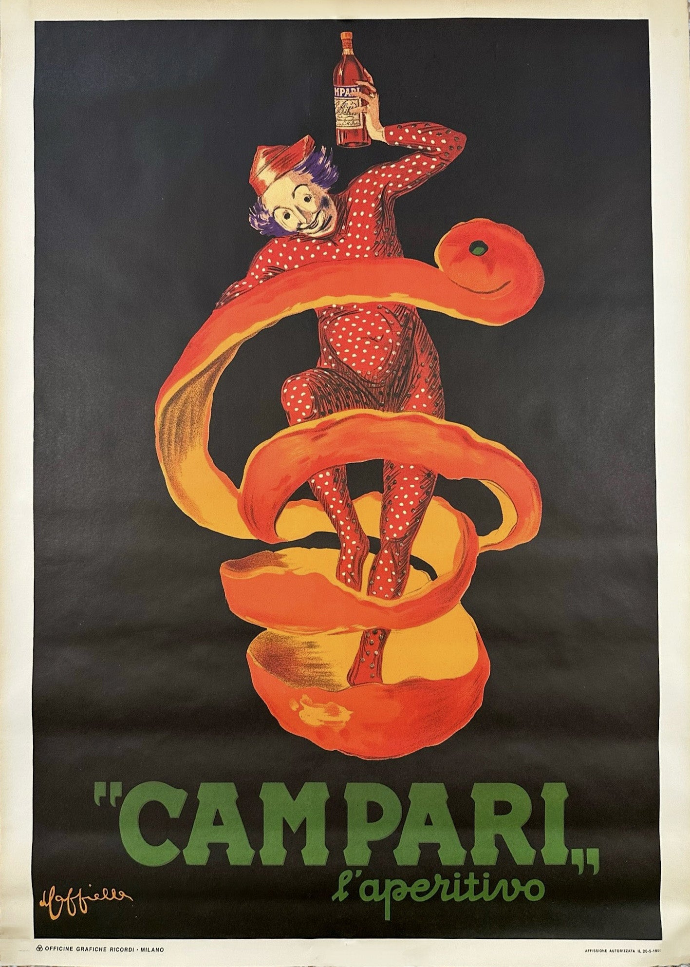 Leonetto Cappiello : Campari L'aperitivo "Spiritello"