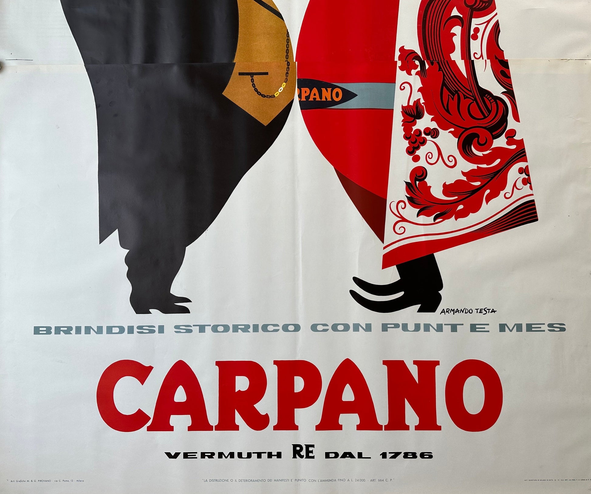 Armando Testa : Carpano Brindisi Storico Cavour
