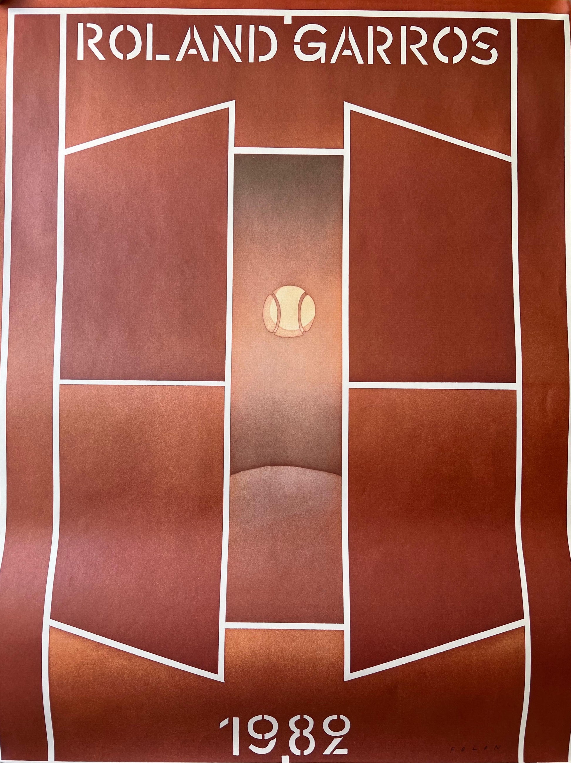 Jean Michel Folon : Roland Garros 1982