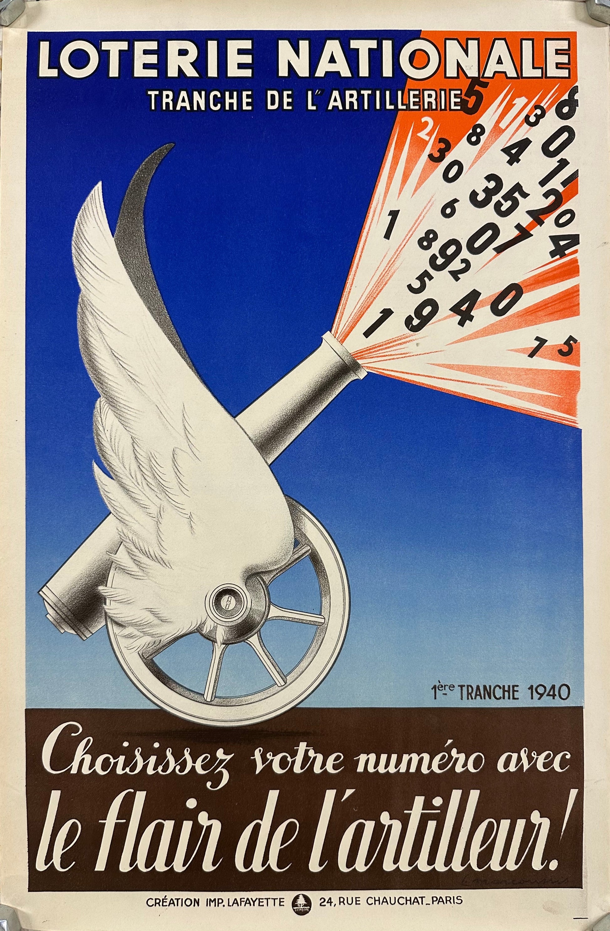 Lafayette : Lotteria nazionale francese 1940