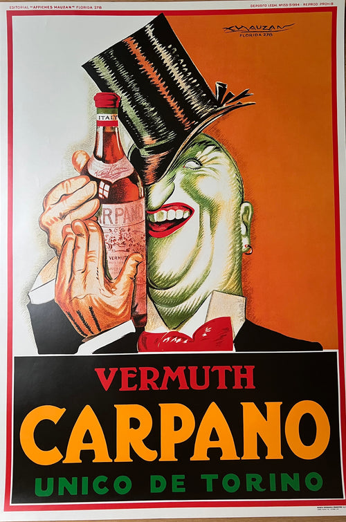 Achille Mauzan : Vermouth Carpano " Joker "