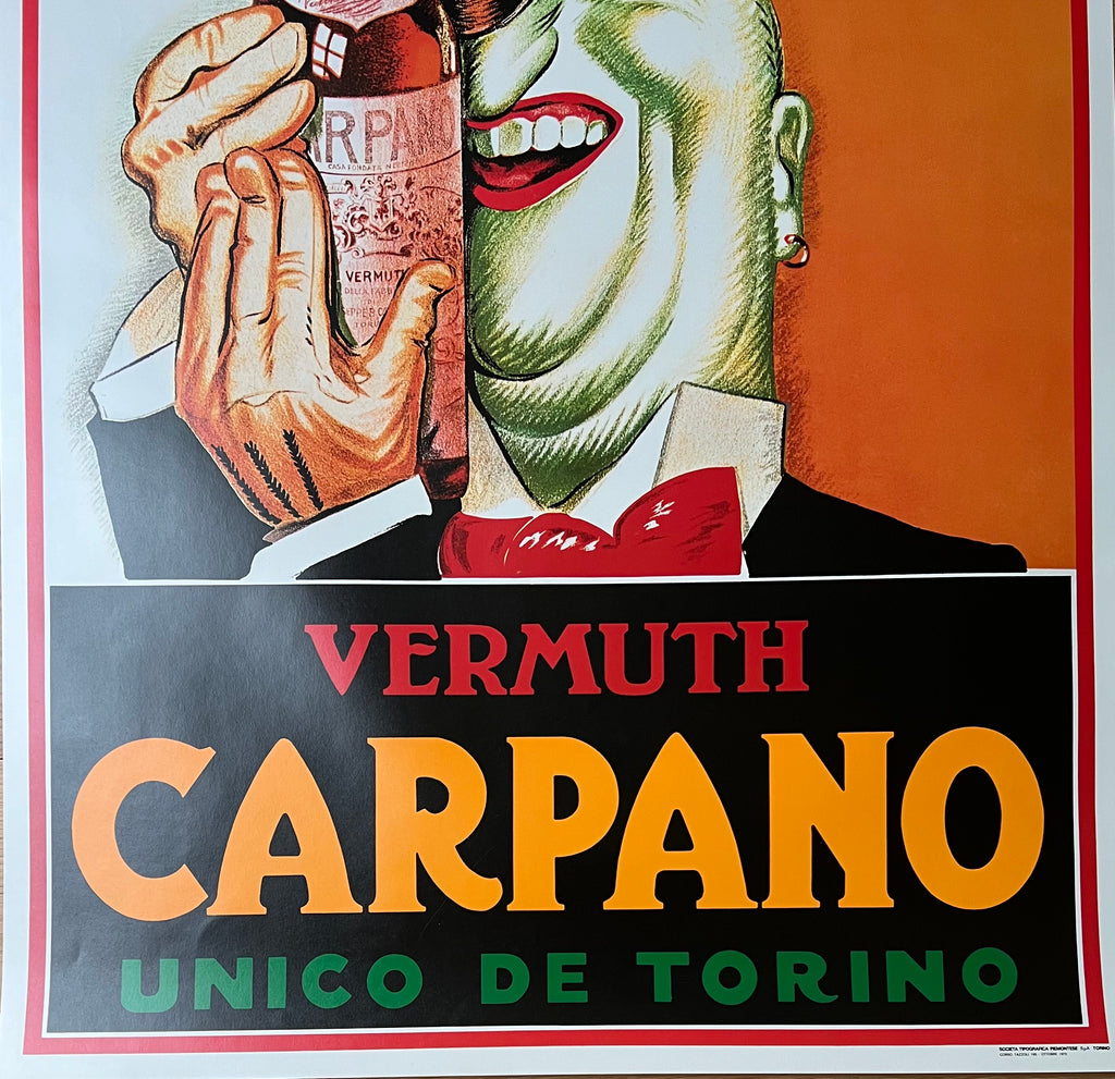 Achille Mauzan : Vermouth Carpano " Joker "