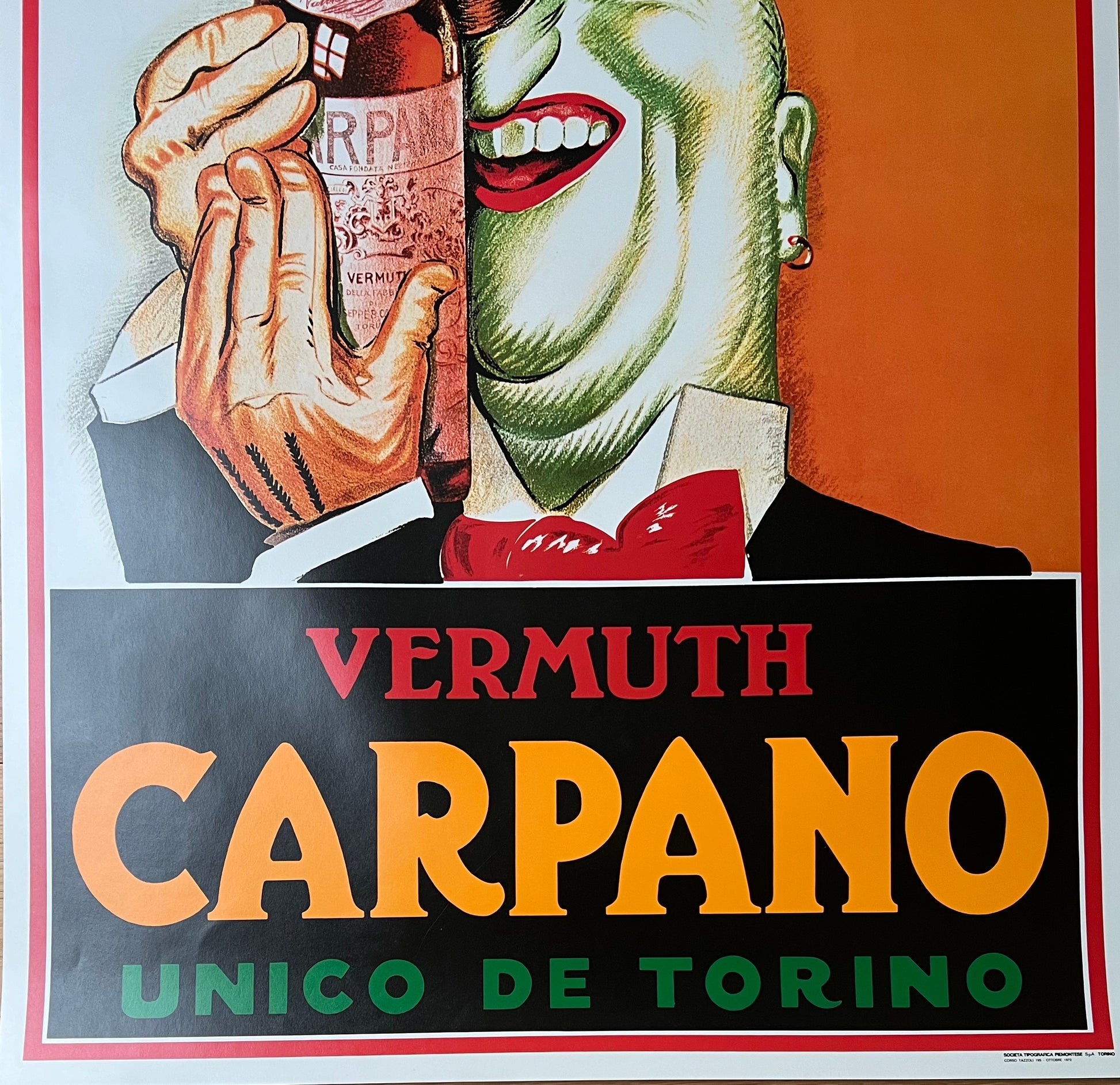 Achille Mauzan : Vermouth Carpano " Joker "