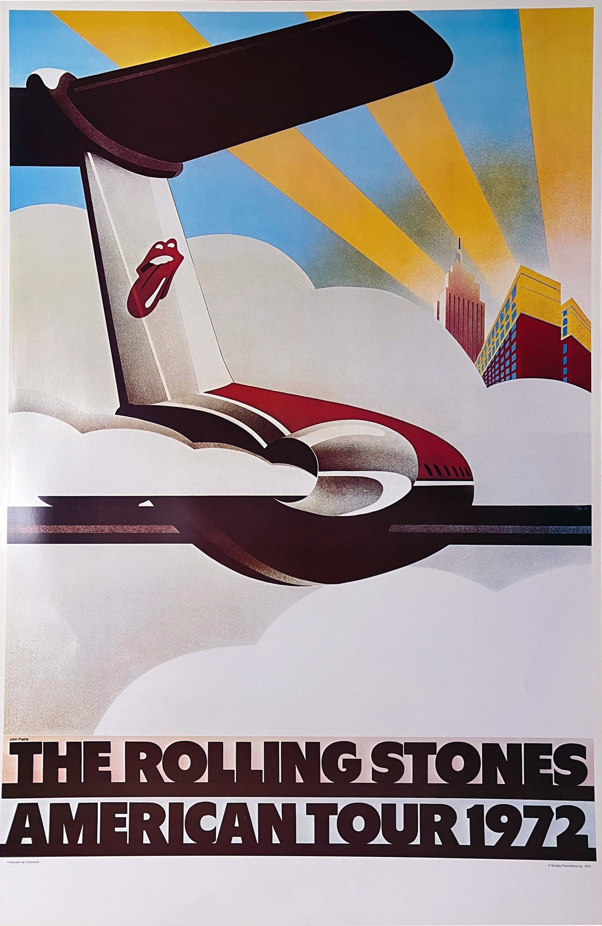 John Pasche Rolling Stones : American tour 1972
