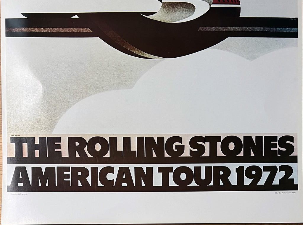 John Pasche Rolling Stones : American tour 1972