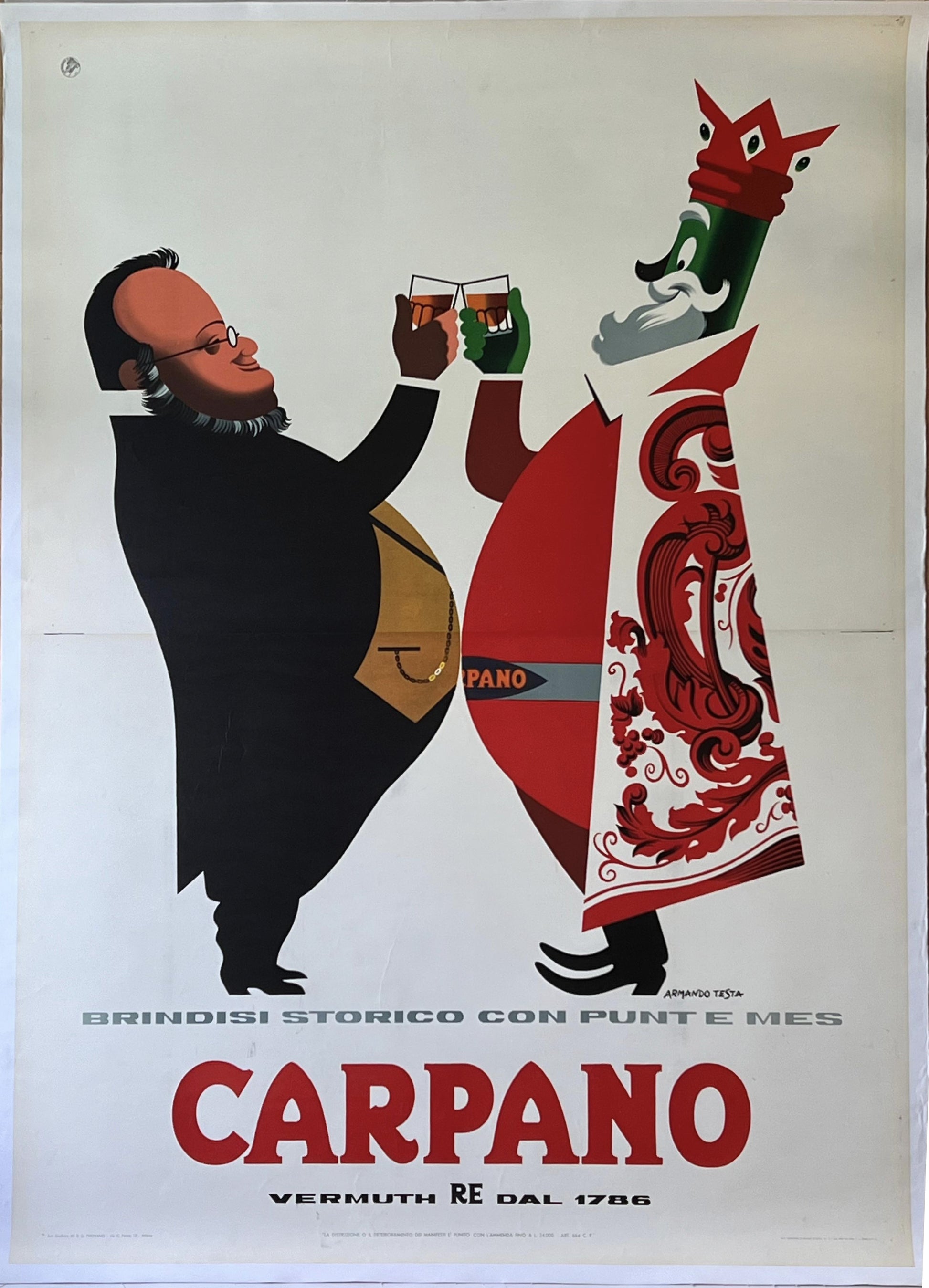 Armando Testa : Carpano Brindisi Storico Cavour