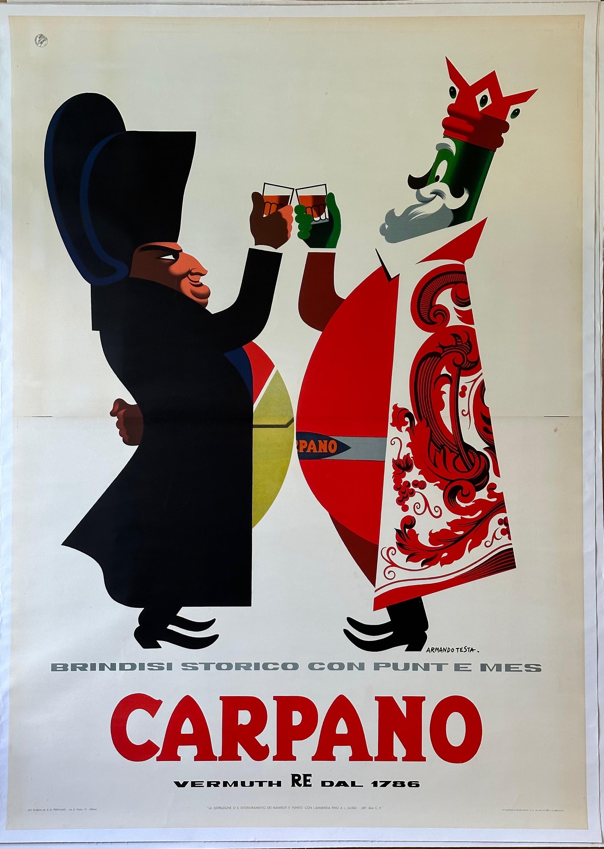Armando Testa : Carpano Brindisi Storico Napoleone