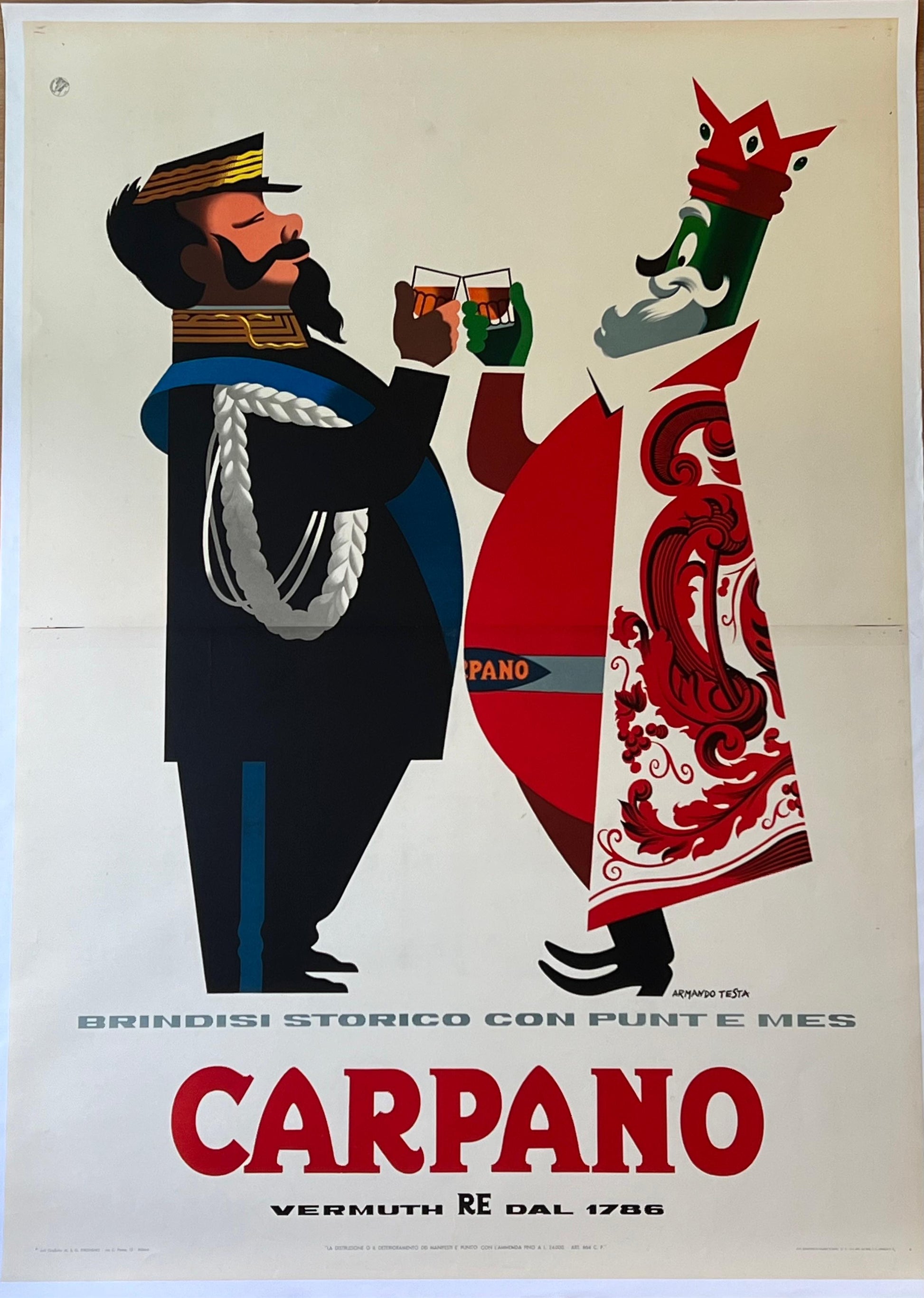 Armando Testa : Carpano Brindisi Storico re Vittorio