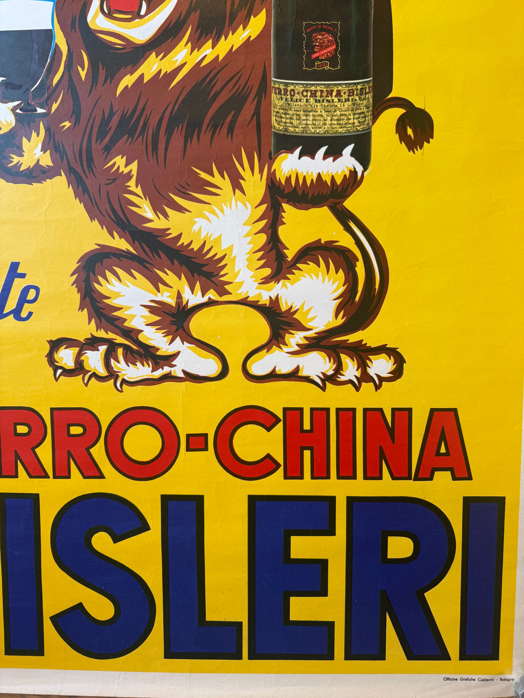 BISLERI FERRO-CHINA POSTER VINTAGE 70x100